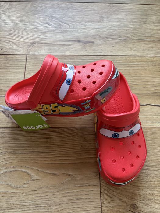 Crocs klapki zygzak mcqueen na lato czerwone 36-37