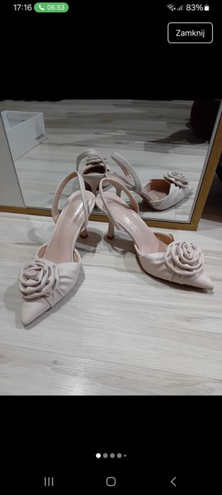 Sprzedam szpilki beżowe