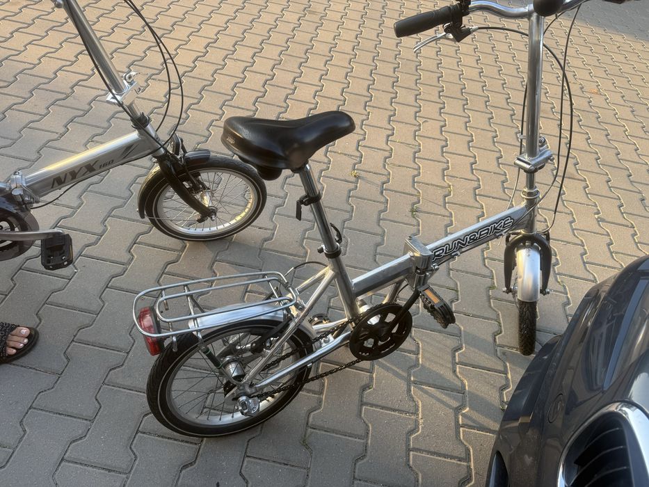 2 rowery 14 składaki 3 biegi aluminiowe