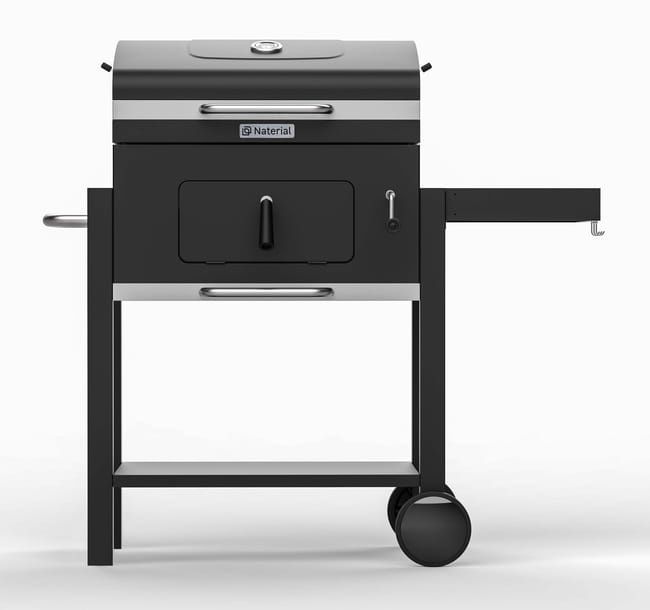 Barbecue a carvão 61x46 cm preto Naterial Centaurus