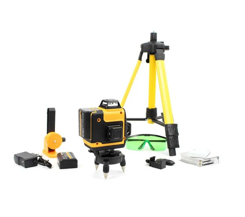 Лазерний нівелір DeWalt 4D рівень зі штативом Деволт арт 1748