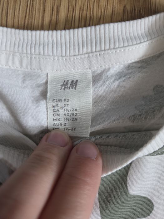 Zestaw dla chłopca H&M spodenki I bluzki r. 92