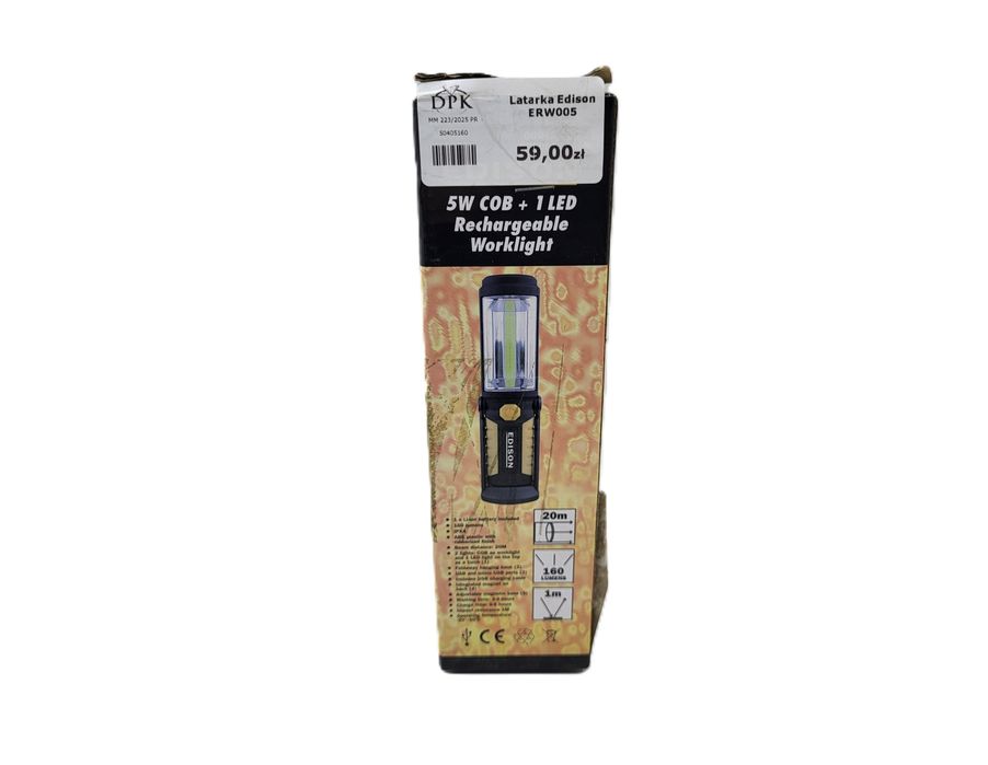 Latarka edison erw005 ręczna kompaktowa led
