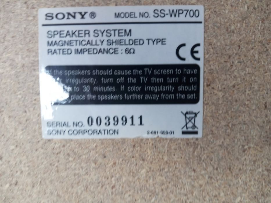 Colunas 5.1 Sony