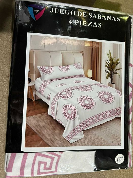 jogo de lencois de 4 pecas 200x160cm