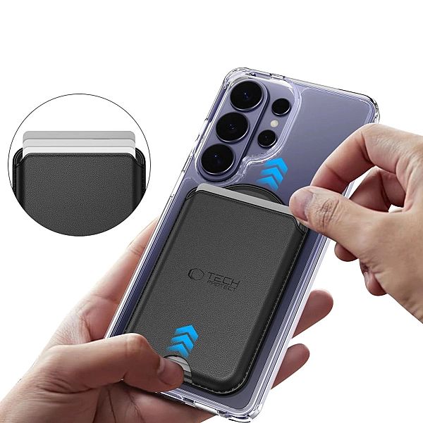 Tech-Protect Ch02 Magwallet Magsafe Universal Magnetic Card Holder Bla