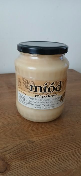 Miód rzepakowy 2025r -1kg -720ml, Katowice Siemianowice Śląskie