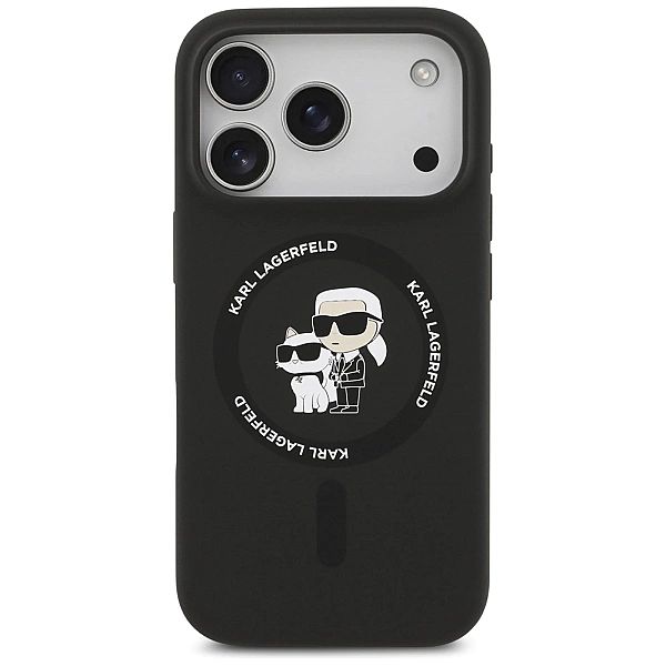 Etui Karl Lagerfeld Silicone Karl&Choupette Ring MagSafe do iPhone 17