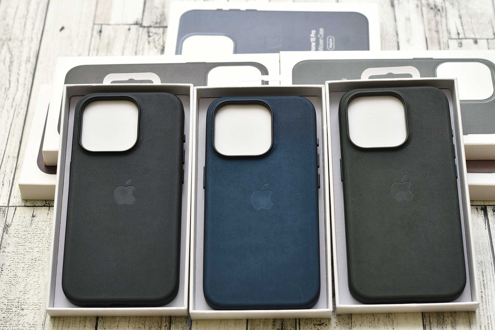 Официальный чехол кожаный iphone 15 16 17 pro max FineWoven magsafe