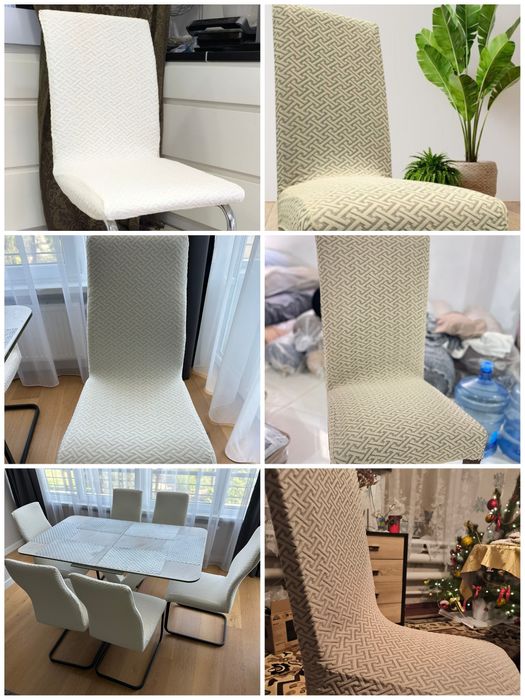 Чохли на стільці бавовняні Чехол на стул универсальный хлопок Турция