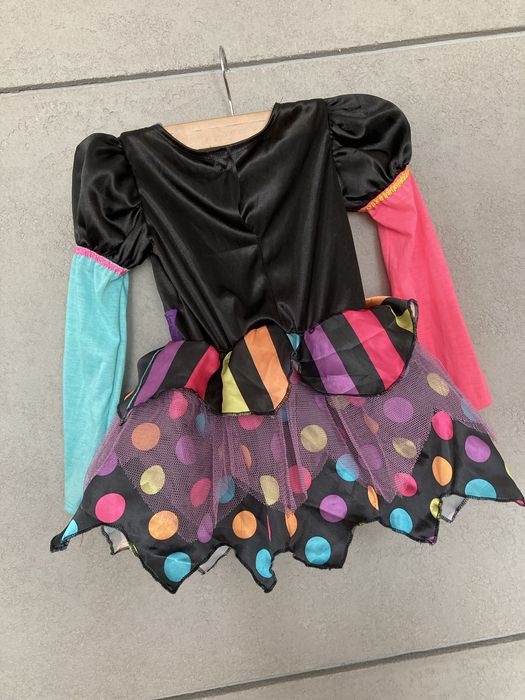 Sukienka kolorowa przebranie kostium choinka