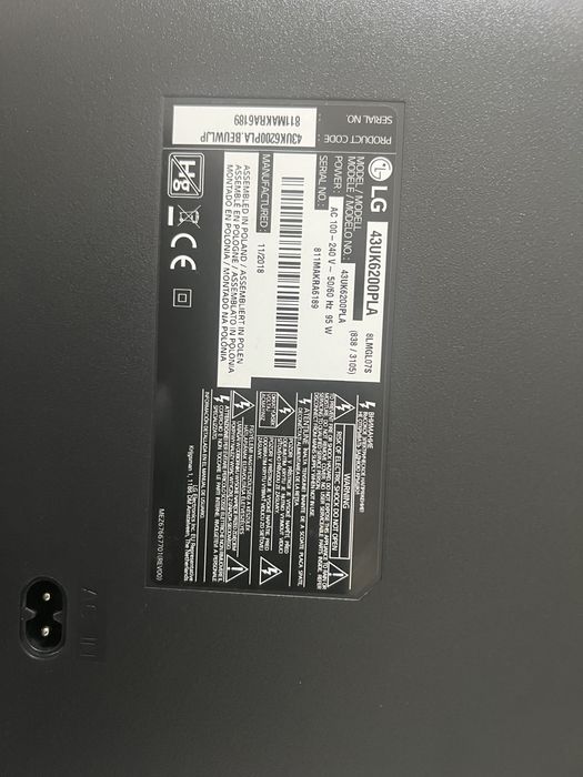 Smarttv lg de 43 polegadas