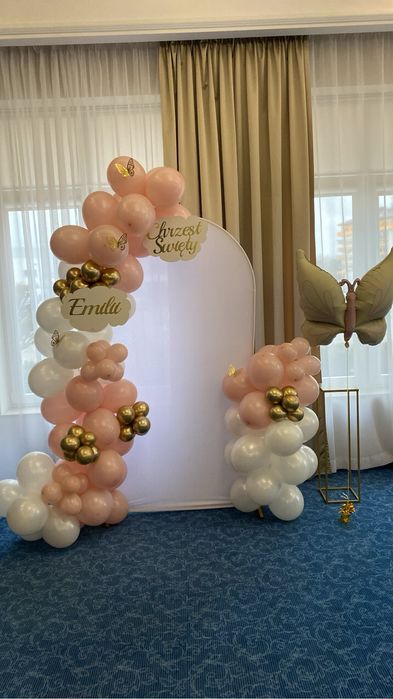 Ścianka balonowa do zdjęć na chrzciny, komunie, urodziny od 600 zl