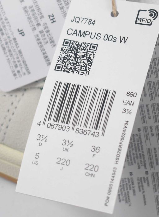 Sneakers adidas Campus 00's W 'Crystal White' JQ7784 roz. 36