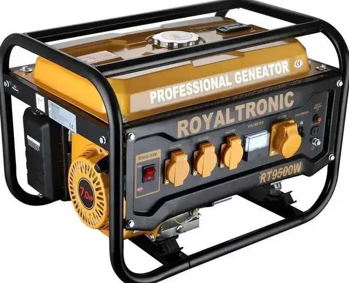 Генератор бензиновий 2,8 кВт ROYALTRONIC original RT9500W 100% МІДЬ