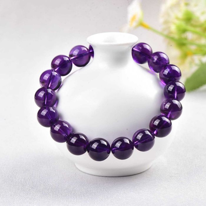 ALGT - Pulseira grande e exclusiva de ametista natural - 39.45 g