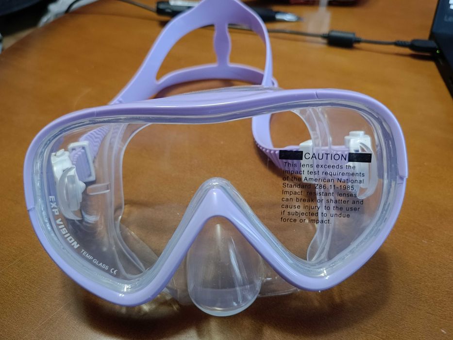 Maska do nurkowania dla dzieci fioletowa