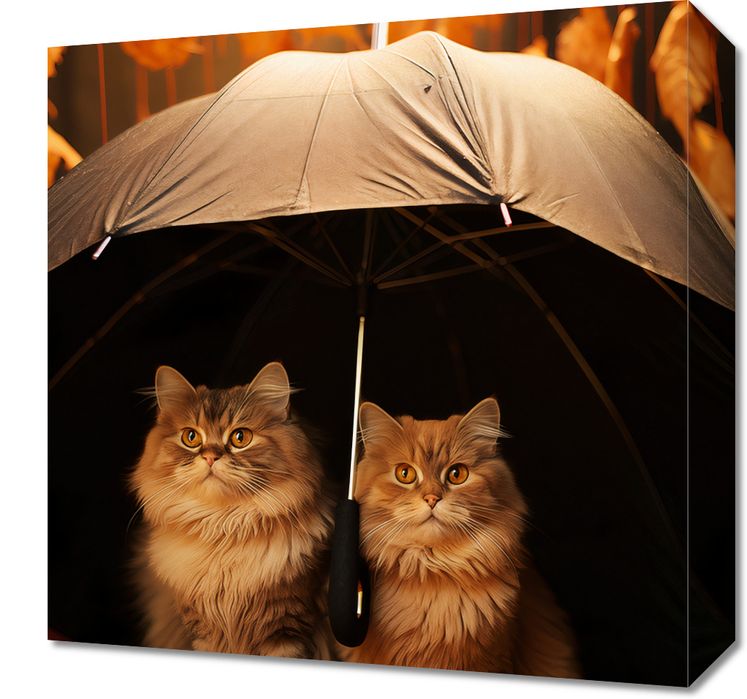 Obraz 40x40cm Jesienny Koci Schron