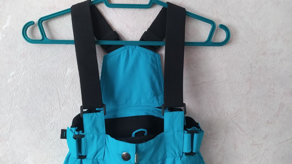 Штаны горнолыжные лыжные с подтяжками оригинал бирюза American project