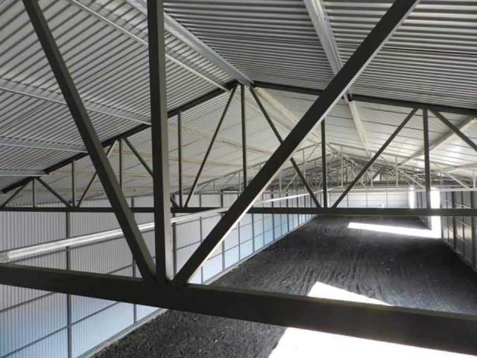 Blaszana montowana hala 12×60 m - grafit