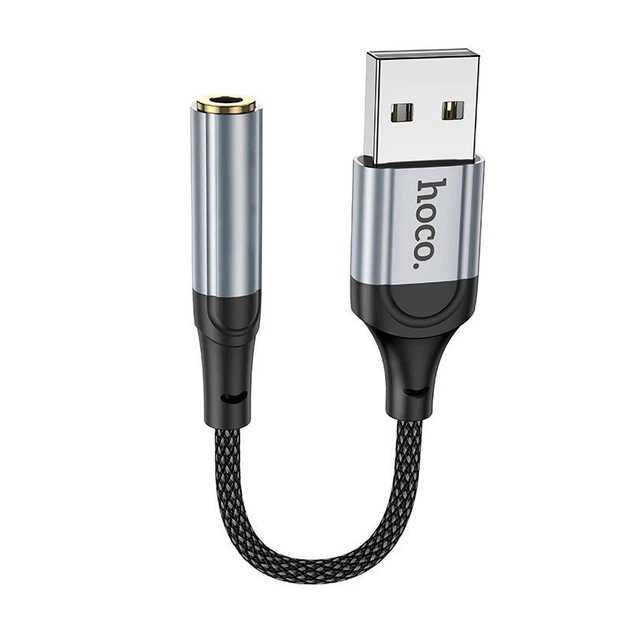 Перехідник/Звукова картка HOCO LS36 Fresh audio converter USB to 3.5mm