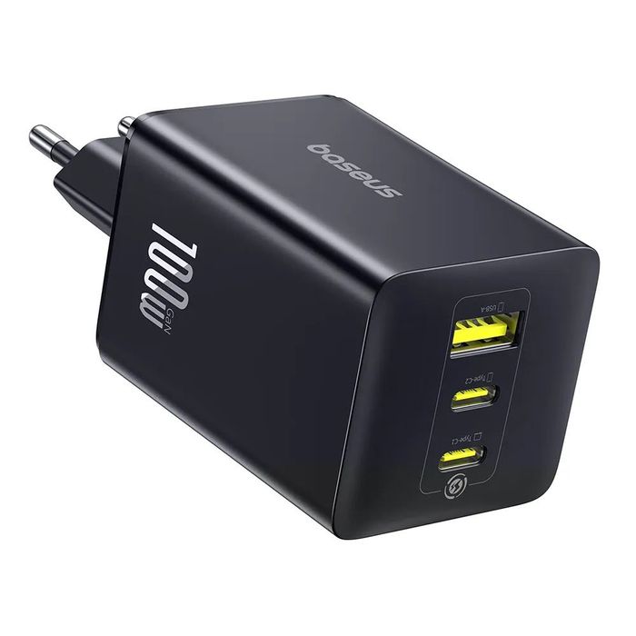 Зарядний пристрій Baseus FE11 100W 2Type C USB для ноутбуків