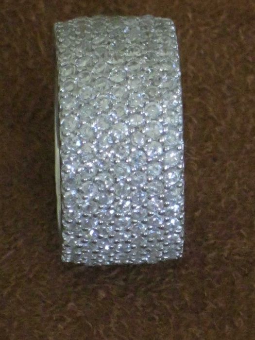 Aliança Prata Maciça de Lei 925`/.. C/Contraste