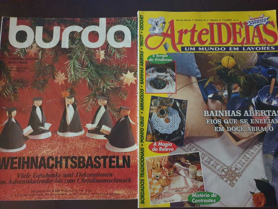 Lote de Revistas Mãos de Fada 1981, Arte Ideias, Burda (oferta)