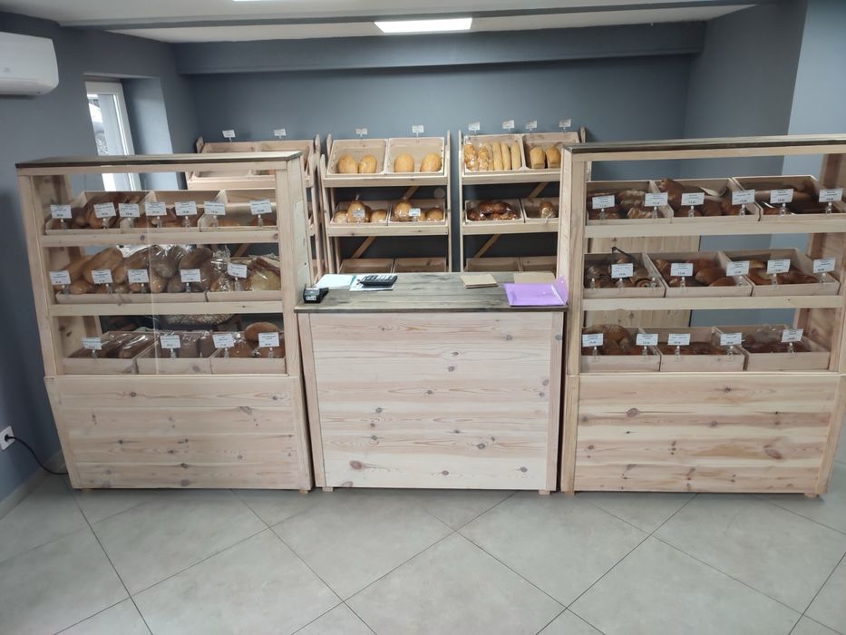 Вітрина ,меблі для пекарні,витрина,прилавок,стелаж для хліба та овочів