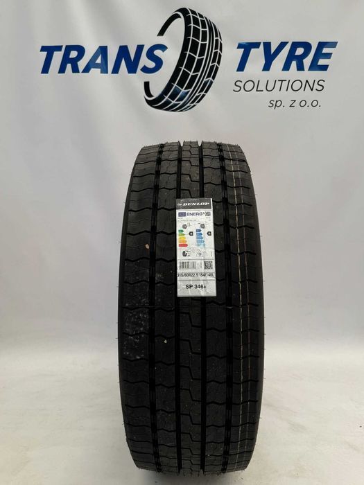 315/60R22.5 Opona ciężarowa Dunlop SP346+ Prowadząca