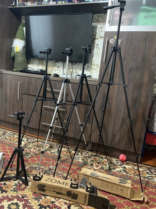 Трипод, тринога, штатив для зйомки на камеру, телефон, фотоапарат