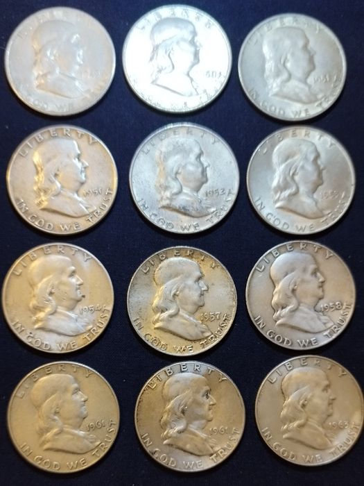 Monety HALF DOLLAR z dzwonem wolności