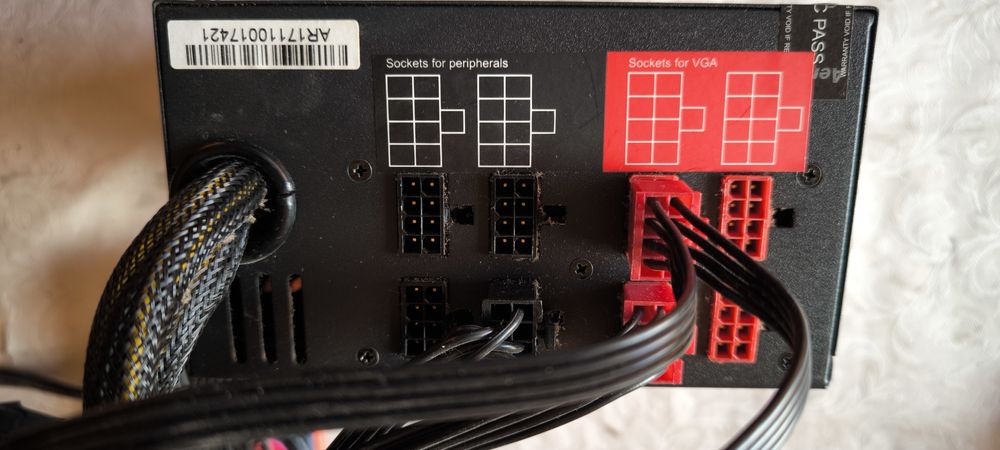 Fonte alimentação Aerocool XPredator 1000GM 1000W power supply