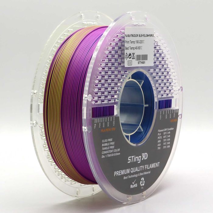 PLA Silk Tri-Color Sting 3D