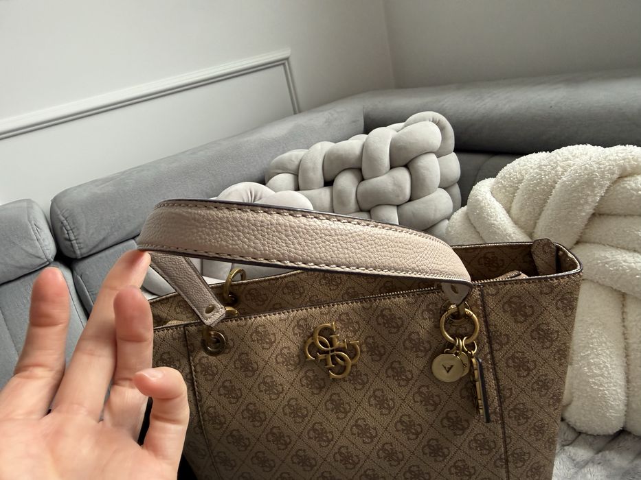 GUESS, noelle elite- Torba shopper - latte