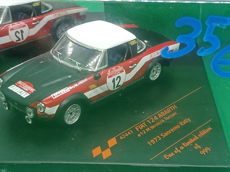 Miniaturas 1:43 Fiat 125 Abarth Ralies  3 modelos diferentes