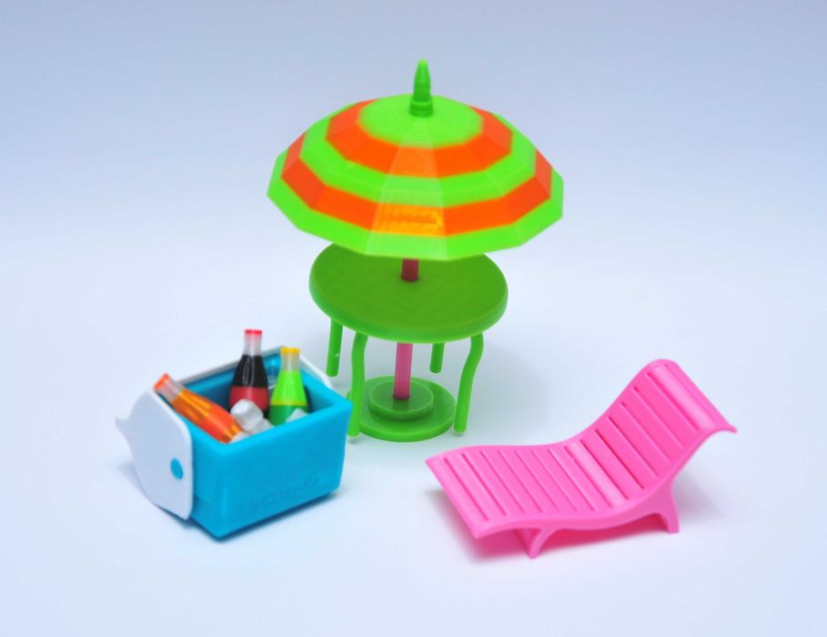 Игровой набор Бассейн мебель вечеринка для кукол ЛОЛ LOL шезлонг гриль