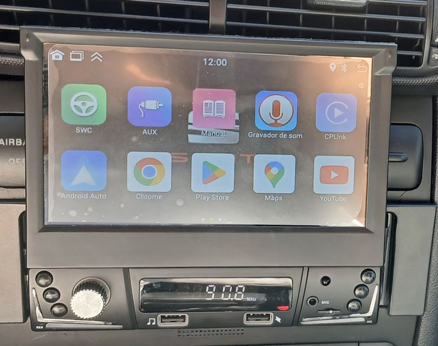 Radio 1din retráctil para 2 din