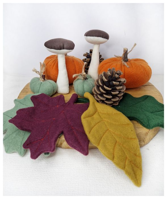 Dynia ,dynie  szyte dekoracje jesienne wnętrz