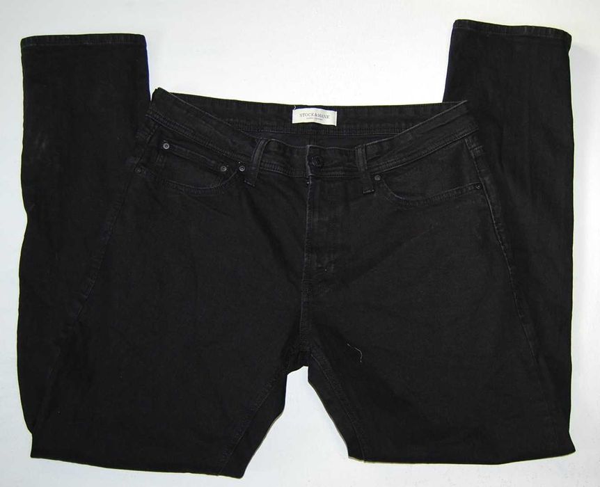 STOCK and HANK W36 L34 pas 94 jeansy męskie proste jak nowe,stretch