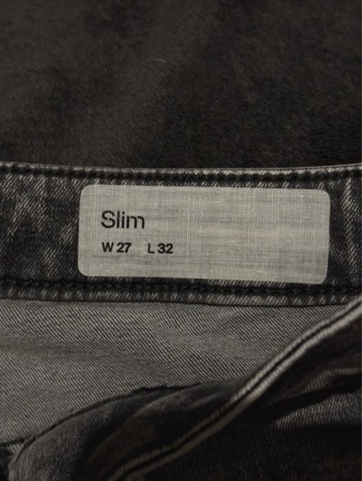 nowe szare jeansy z metką