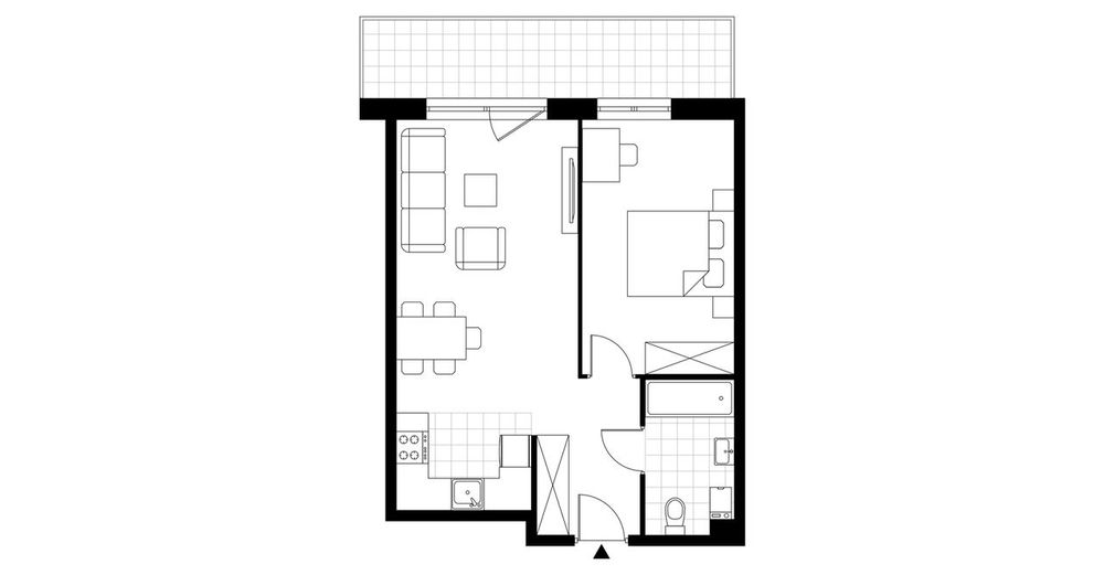 2-pokojowe mieszkanie 44m2 + balkon Bez Prowizji