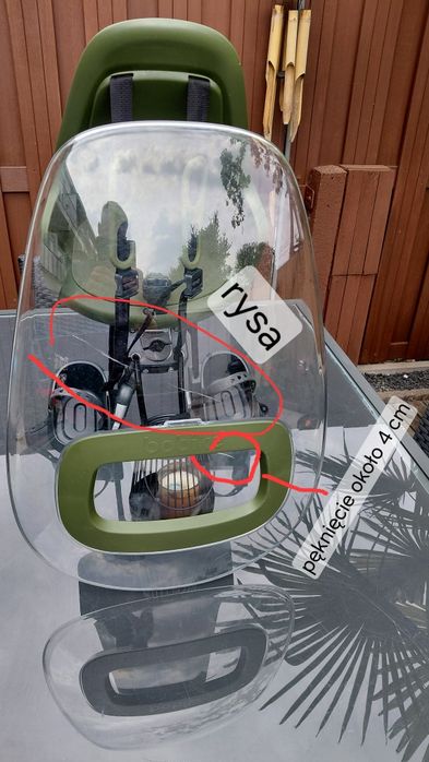 Fotelik rowerowy Bobike One Mini osłona przeciwwiatrowa