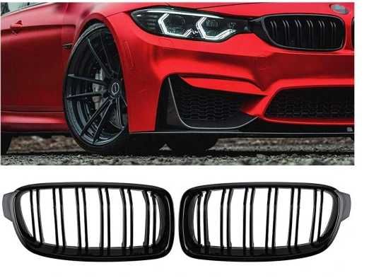 Nerki Grill BMW F30 F31 F32 F36 M3 Look Czarny Połysk Black Gloss