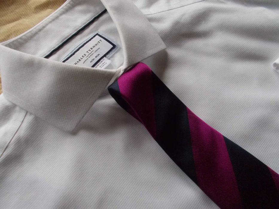 -M- CHARLES TYRWHITT Premium Nowa Koszula Męska M 40 cm UK + Krawat