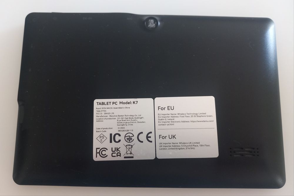 7" Tablet with Damaged Screen497108939693117444