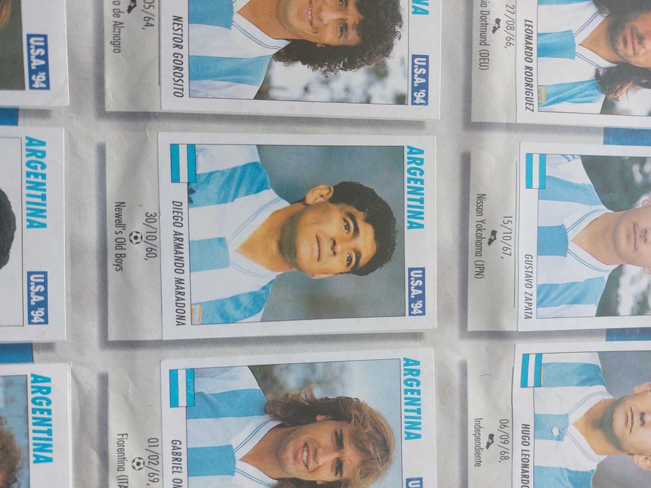Caderneta Mundial 94 USA completa com maradona