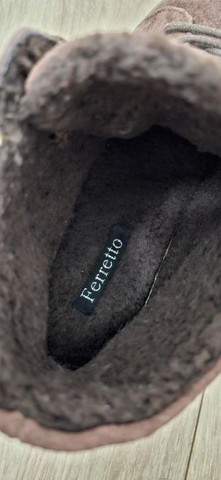 Botki Ferretto rozm.36 zamszowe