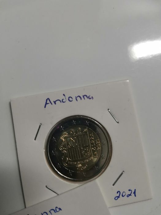 Andorra 2019 e 2021  - Moeda 2 Euros NORMAL