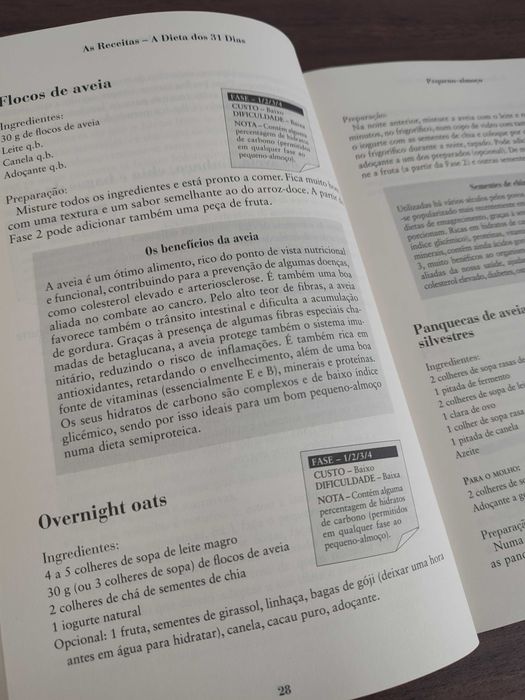 "A Dieta dos 31 Dias" e "As Receitas A Dieta dos 31 Dias"